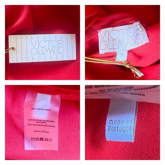 New! VICTOR GLEMAUD Mesh Open Back Bodycon Mini Dress - Picture 9 of 9